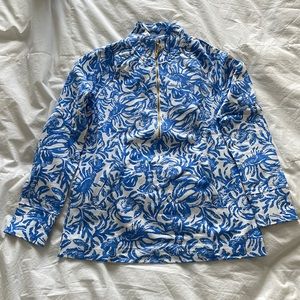 Lilly Pulitzer 3/4 zip pullover
